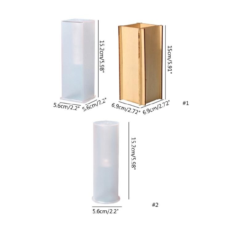 Форма для литья из смолы для вазы Держатель для ручек Форма для чашки из эпоксидной смолы DIY Организатор для поделок