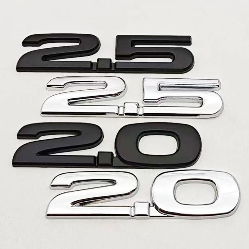 2.0 2.5 Digital Car Stickers For Mazda Tail Rear Trunk Modification Accessories Displacement Number Body Side Decorative Decals BB10
