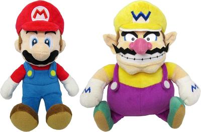 Sanei Boeki Super Mario Mario Wario плюшевый набор из 2 ALL STAR COLLECTION & (S) [Высота примерно. 24см/приблизительно. 25см]