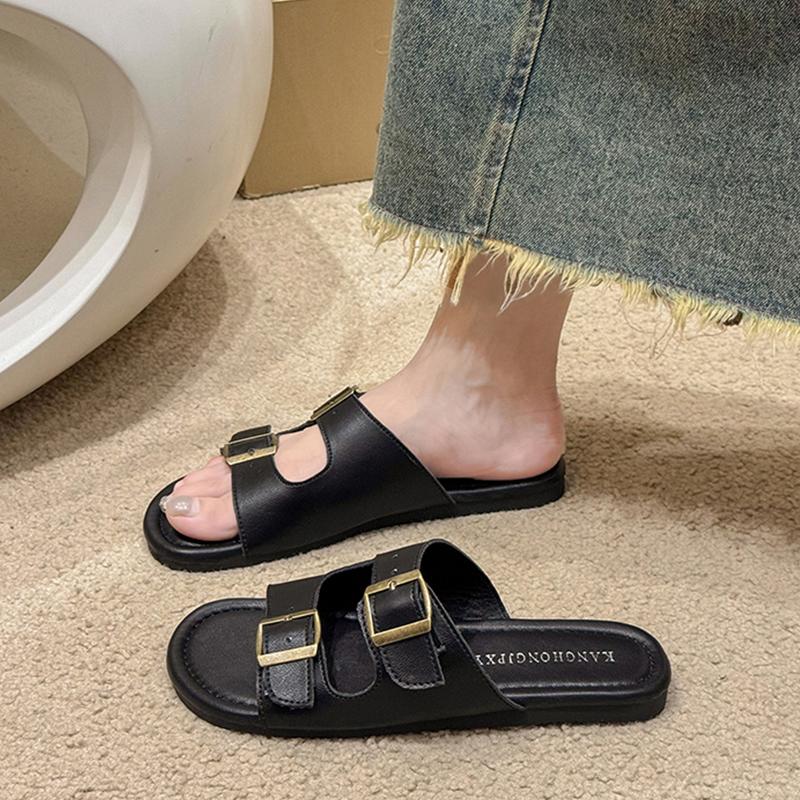 Модная пляжная обувь женские шлепанцы уличные слайды пантофли сабо на плоской подошве 2025 мягкие серебристые повседневные обувь для отдыха шлепанцы мягкие летние клоги