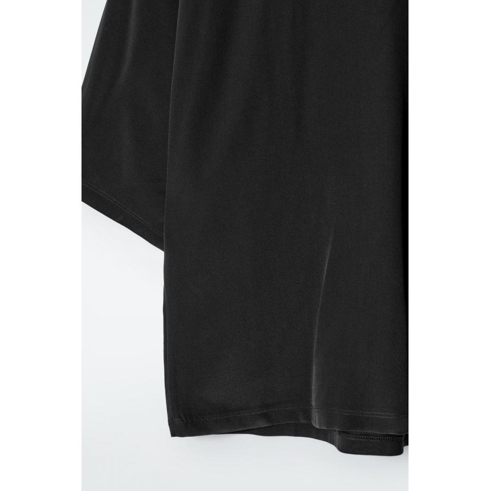 COS Футболка из шелка с японским принтом «летучая мышь» и рукавами