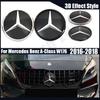 3D Звезда на переднюю решетку Логотип Значок Подходит для Mercedes Benz A-Class W176 2016-2018 A180 A200 A250