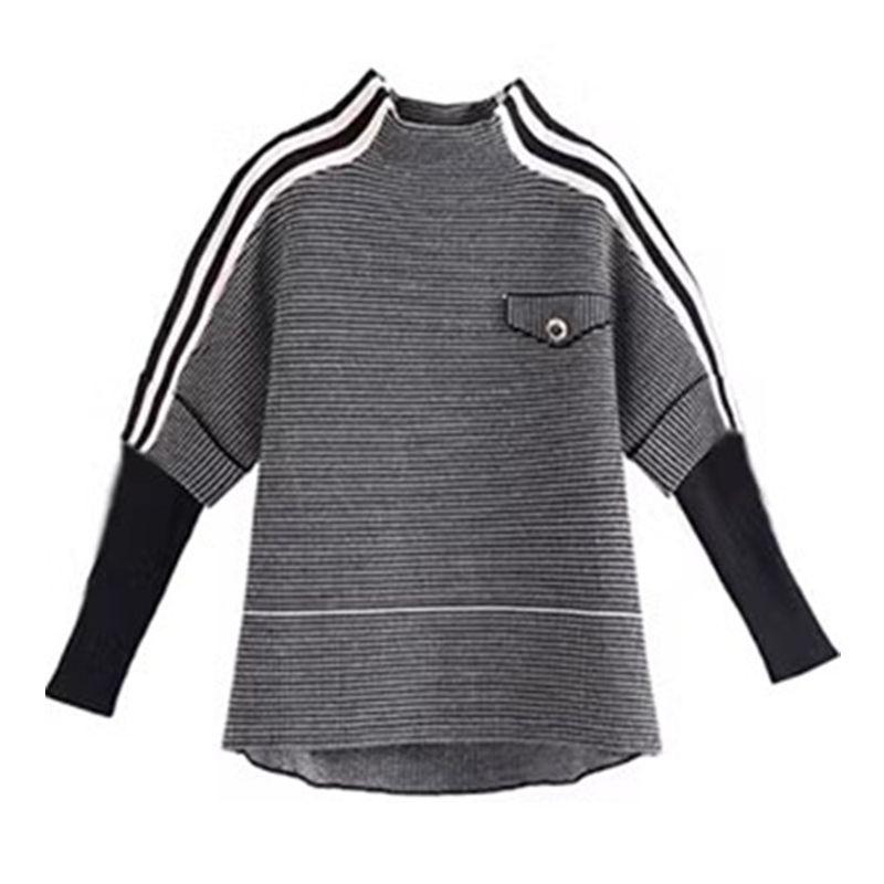 Женская повседневная вязаная короткая куртка Осень Клетчатый Универсальный многослойный топ Верхняя одежда из двух частей