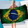 Brazil Brazilian Flag Big Microfiber Beach Towels Quick Dry Towel Sand Beach Towels Pool Towel For Travel Swim Pool Yoga