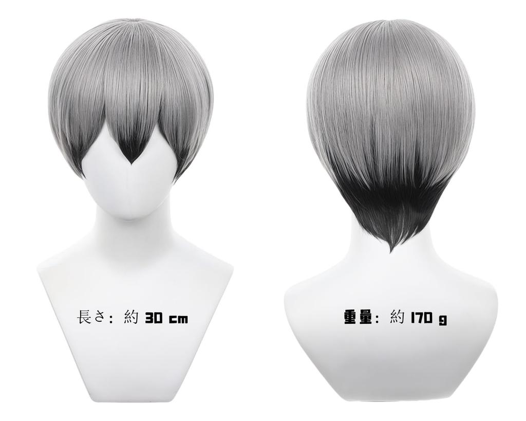 Sizuuenn Haikyu!! Kita Shinsuke Wig, Heat-Resistant, Cosplay Wig with Net, Perfect for Events, School Festivals, Cultural Festivals, and Photo Shoots