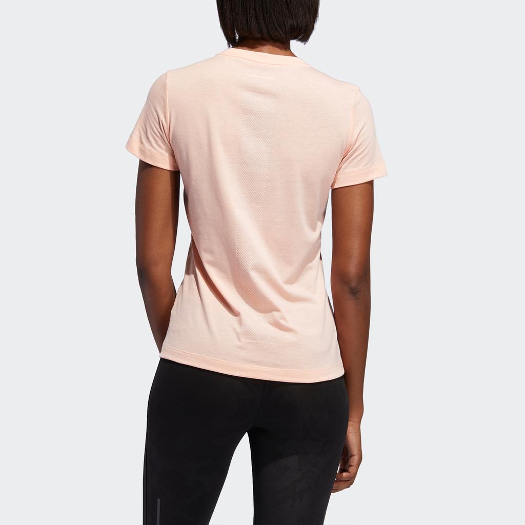 Adidas Run It Tee Soft Casual Running Round Neck Short Sleeve T-Shirt Women Tops Pink EJ8275