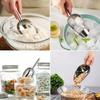 Прочный совчок для льда из нержавеющей стали для морозильной камеры Серебряные аксессуары для бара Металлический совчок для льда Скребок для льда Кухня