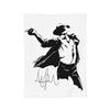 MJ Pop Rock Disco  Blankets Coral Fleece Plush Summer Air Conditioning Portable Lightweight Throw Blankets for Bed Bedspread