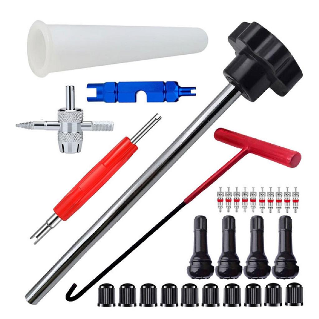 Quick Change Tire Valve Tool Kit Valve Stem Tire Valve Stem Tire Valve Stem Core Quickly Replacement Tool Kit