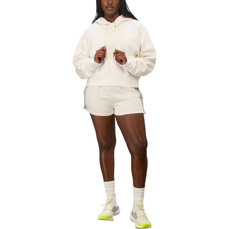 adidas Шорты из махровой ткани Ivy Park Цвет: вне белого HN7071