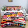 3D Мода Мультяшный Горячий Принт W-Колеса Комплекты Постельного Белья Постельные Принадлежности Комплект Пододеяльник Комплект Одеяла Комплект Постельного Белья Роскошный Подарок
