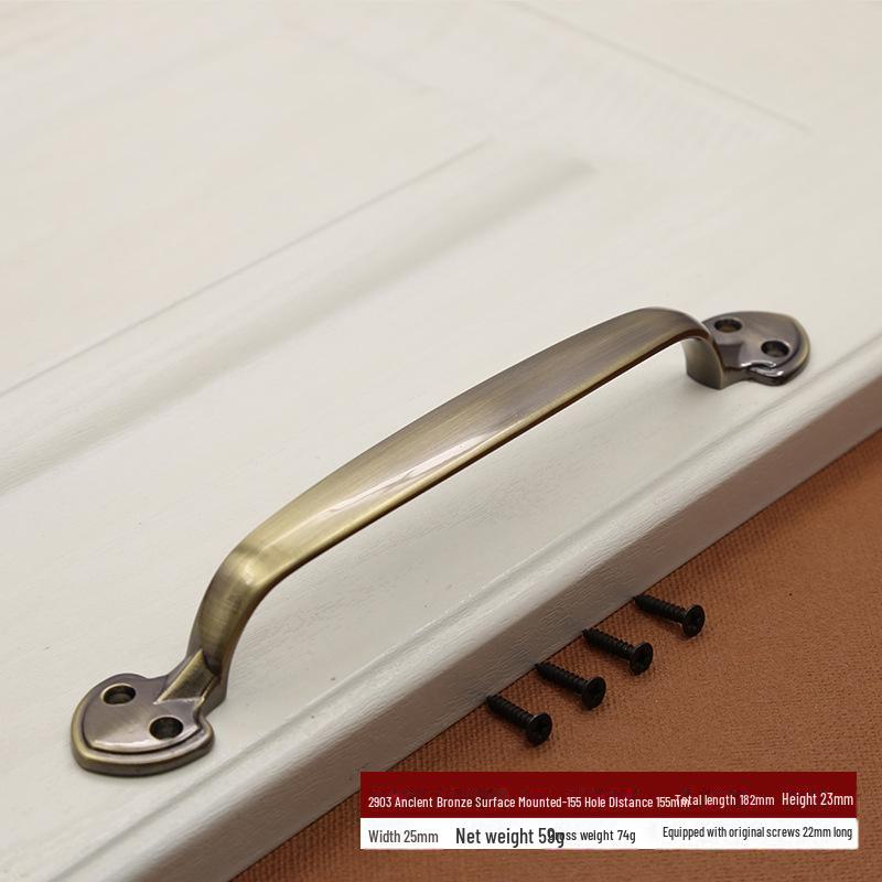 Classical European Antique Zinc Alloy Exposed Handle for Cabinet and Sliding Doors