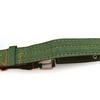 Green Dog Double-Breasted Necklace Adjustable Strong Dog Collar Metal Buckle Safety Thickening for Medium Large Dogs