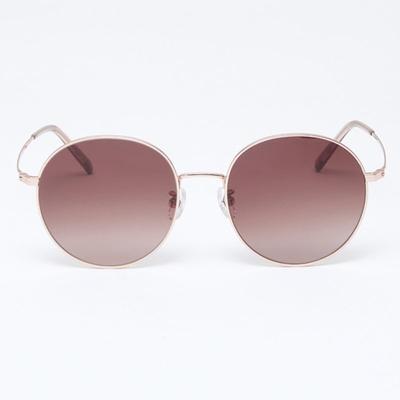 Aloeyewear [Air Titanium] AL2502 2424G Air Titanium Круглые Розовое Золото Солнцезащитные очки