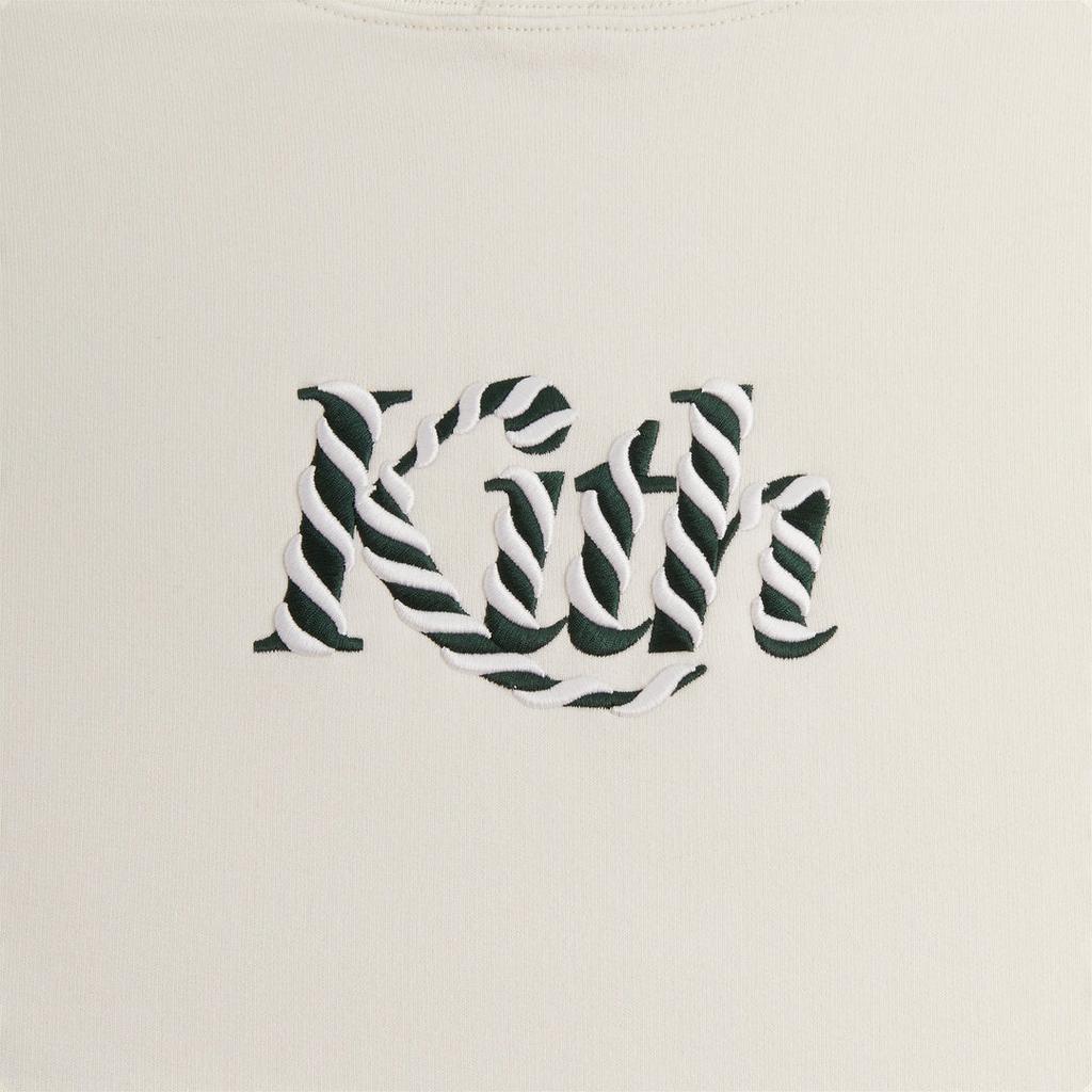 Kith Candy Cane Williams III Hoodie Sandrift Unisex Tops Cream KHM031685-104