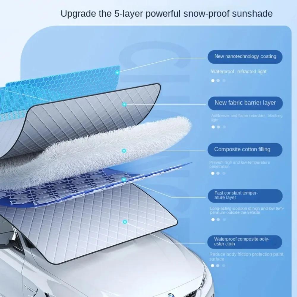 Magnetic Car Windshield Sunshade Snow Shield Frost Waterproof Protector Auto Coat Car Front Windscreen Cover Car Accessories 1PC