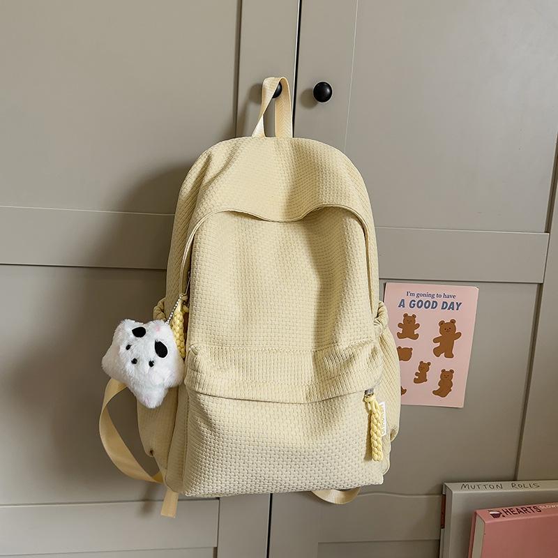 Schoolbag high-value schoolbag female college student Korean version niche high school backpack simple and versatile junior high school student