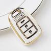 4 Button Soft TPU Car Key Cover Case FOB Shell for Honda Accord 2016 2017 Civic 2016 2017 2018 2019 Remote Keyless Bag Protector Accessories