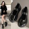 British Style Small Leather Shoes Women's French Girl Pork Kidney Shoes Platform Sweet Cool Mary Jane Shoes Jk Single Shoes Breathable and Comfortable