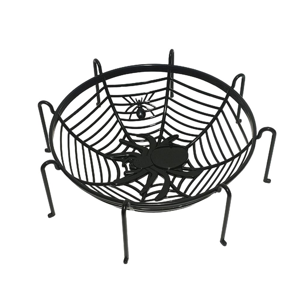 Halloween Spiders Web Fruit Bowls for Trick or Treats Candy Spiders Cobweb Shape Fruit Holder Halloween Fruit Baskets