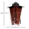 Большой Подвесной Трехголовый Череп Призрак Хэллоуин Украшение Дома с Привидениями Марлевый Реквизит Жуткий Дверной Проем Ужас Подвесное Украшение