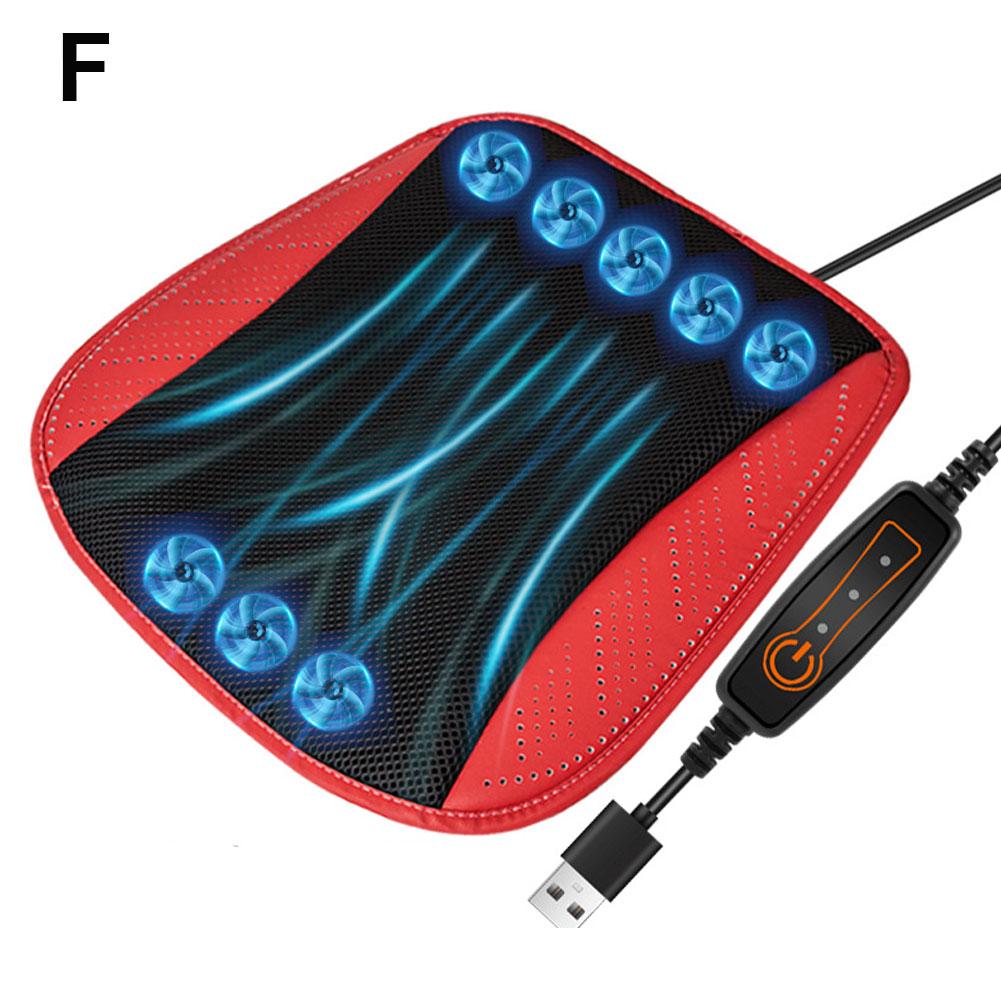 Подушка для сиденья автомобиля с USB-вентилятором, быстро продуваемая, вентилируемая, ледяной шелк, вентилируемая, летняя, охлаждающая, воздушная, чехол для сиденья для Univers