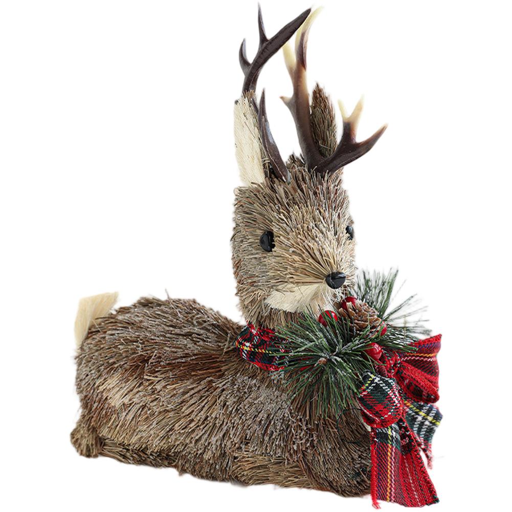 1 шт. Декоративная подвеска Плюшевая игрушка Лось Пена Рождественский лось Плюшевая кукла Оформление витрины Настольный декор Скандинавский стиль 7 вариантов