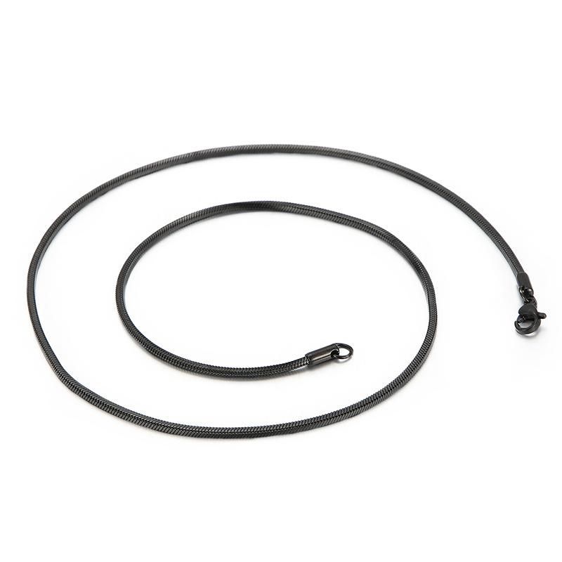 Европейское и американское индивидуальное рок-хип-хоп хип-хоп ветровое титановое стальное мужское и женское ожерелье из змеиной кости Fang