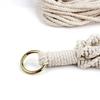 Boho Cotton Rope Hanger Flower Pot Handmade Tassel Hanging Basket Durable Plant Hanger  Outdoor