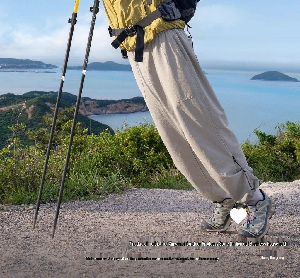 Foldable Carbon Fiber Trekking Poles for Men & Women - Telescopic Hiking and Climbing Sticks