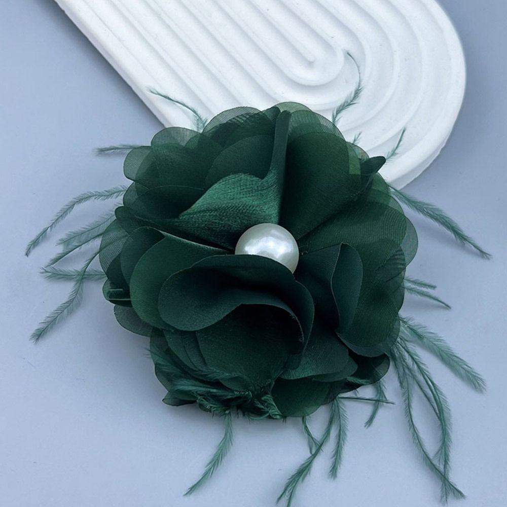 Тканевые аксессуары ручной работы Большая цветочная брошь для костюма, свитера, пальто, тканевые художественные булавки для лацканов, корсаж