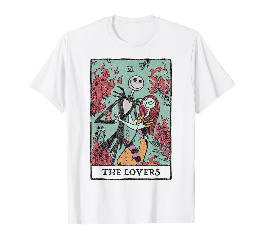 Disney The Nightmare Before Christmas The Lovers Tarot Card T-Shirt