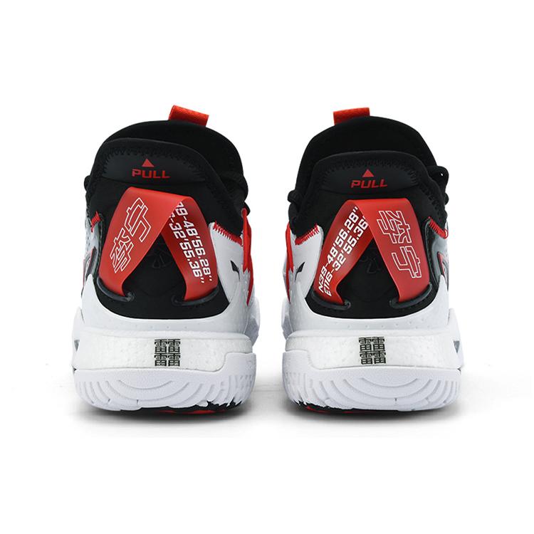 Бадминтонные кроссовки Li Ning Унисекс Средняя высота Черный/Белый/Красный AYAS024-2