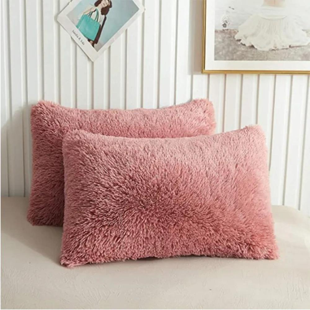 Rectangular Shape Crystal Plush Pillow Plush Mink Plush Pillow Nordic Pillowcase Living Room