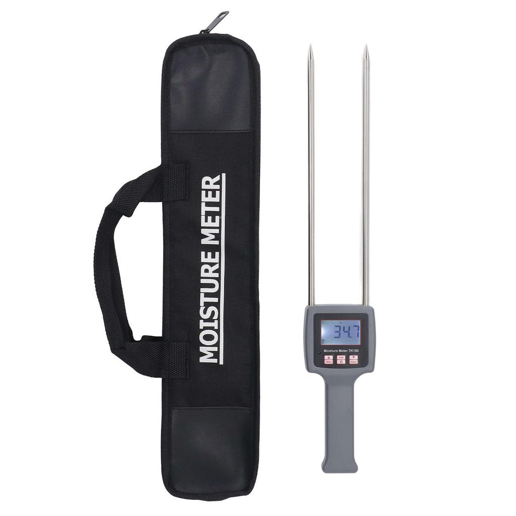 Портативный измеритель влажности сена с подсветкой дисплея Высокоточный тестер влажности сена для зерновых, соломы, фуража, травы, отрубей