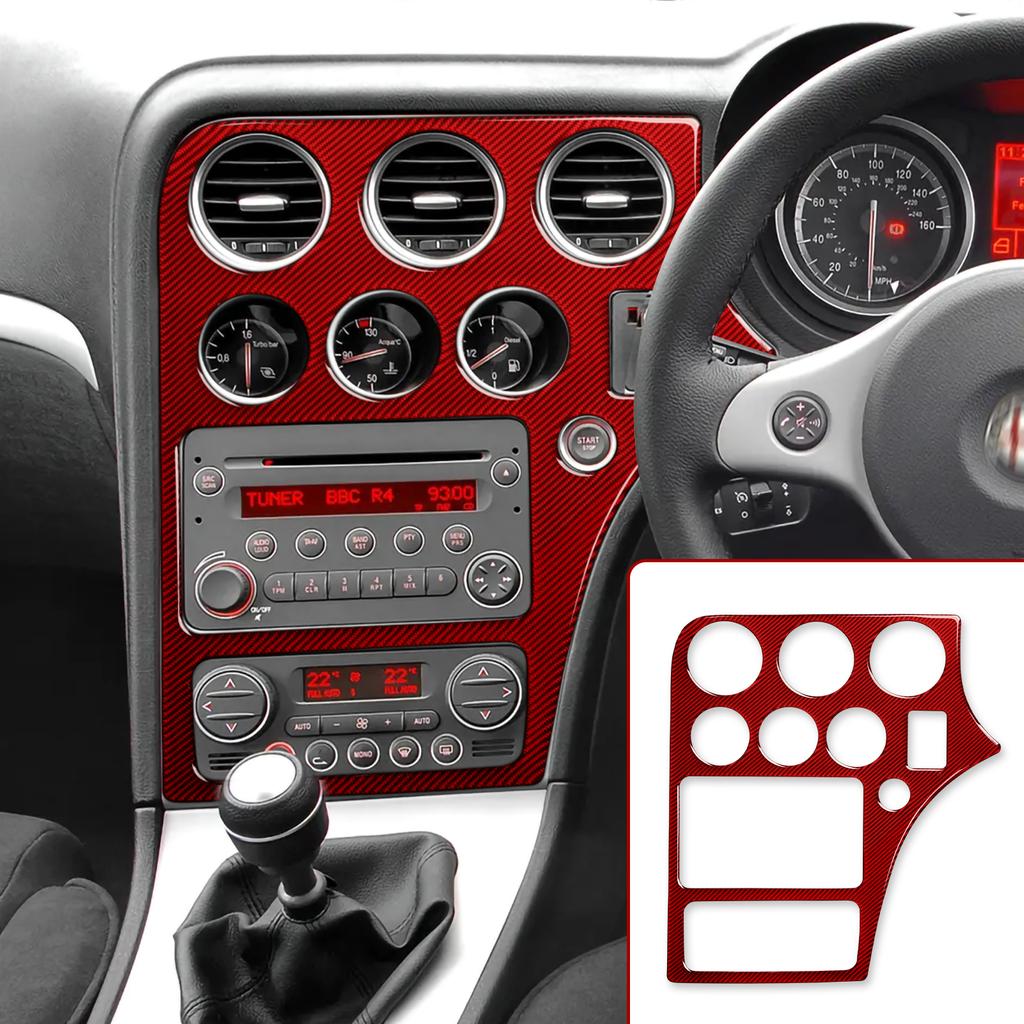 Автомобильная наклейка на панель CD из углеродного волокна для Alfa Romeo 159 Brera Spider 2004 2005 2006 2007 2008 2009 2010 2011