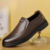 Модные осенние новые дизайнерские лоферы для мужчин однотонные модные деловые кожаные туфли мужские с мягкой подошвой износостойкие повседневные туфли для мужчин