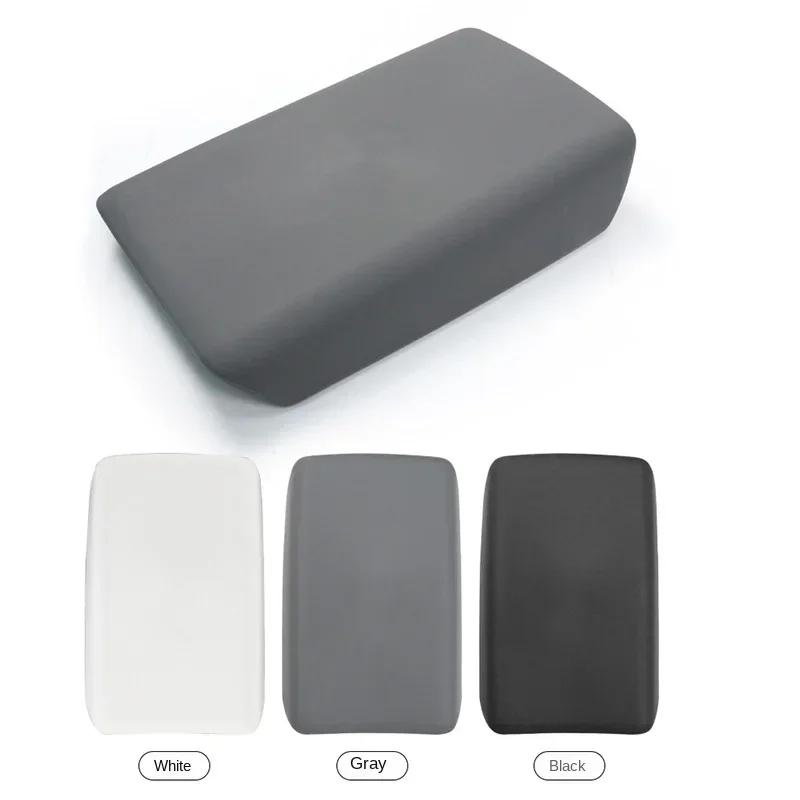 Для Tesla Model 3 Y 2024 Аксессуары Подлокотник Защитная крышка коробки Белый Мягкий TPE Центральная консоль Панель Накладка