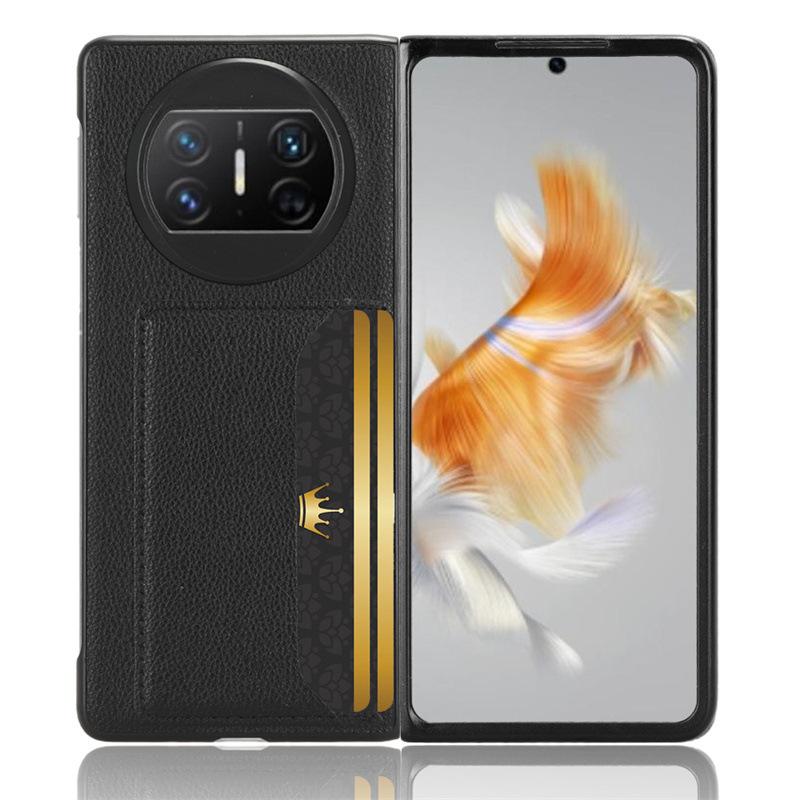 Подходит для чехла для телефона Huawei Mate X7/X6/X5 с карманом для карты и кожаной обложкой, чехол для телефона Huawei Mate X3