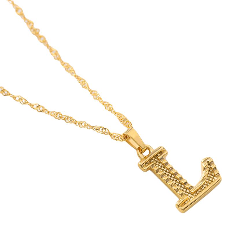 Женское ожерелье с подвеской, ожерелье с начальной буквой, ожерелье-цепочка с подвеской