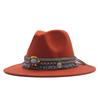 eBay new woolen top hat women's minority style retro flat-brimmed jazz hat