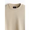 HM Oversized Fit Washed sweatsHirt Light Beige