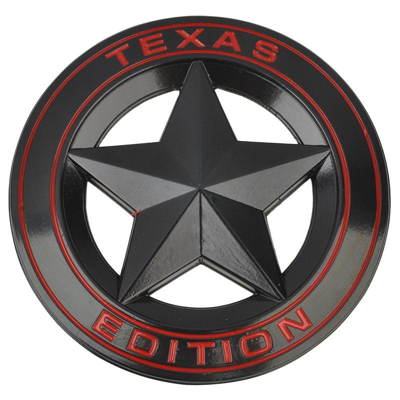 Металлическая эмблема автомобиля Texas Edition, наклейка-наклейка для Ford Chevy, черный цвет