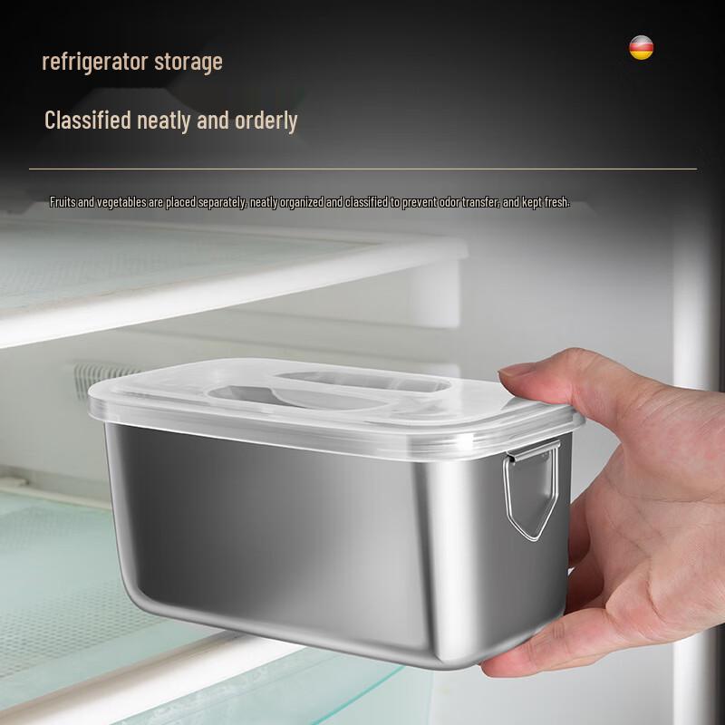 Пластиковый контейнер для хранения продуктов с дренажной корзиной