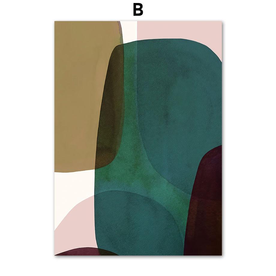 Абстрактное полосатое платье для девочек, линии рисунка, геометрические настенные художественные принты, картина на холсте, скандинавский постер, Декор, картинки для гостиной