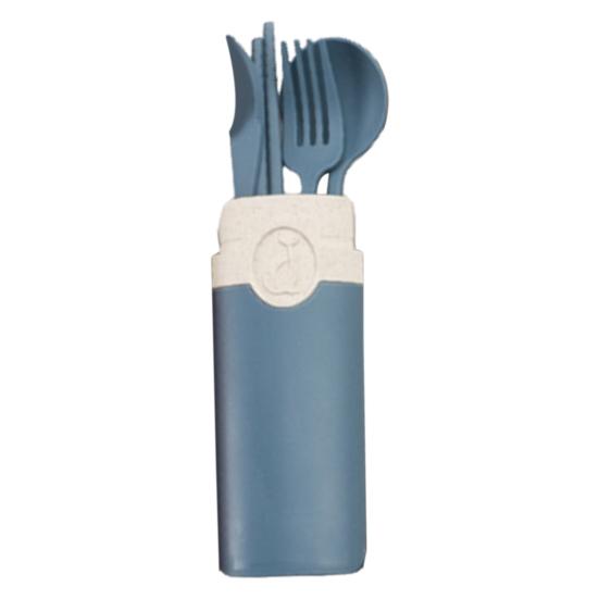 1 комплект столовых приборов, палочки для еды, пищевой пыленепроницаемый пшеничный соломенный набор столовой посуды для студентов на открытом воздухе