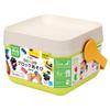 Kawada Large Diamond Blocks First Block Play Bucket, Ages 1.5 and Up, Block Toy, OD-01