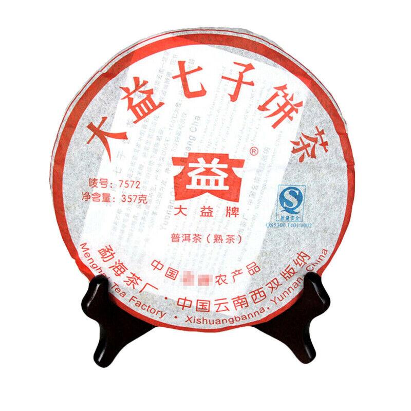 2016 г. TAETEA 7752 Ripe Puer Tea Cake Batch 1601 Чай Шу Пуэр 357г/12.59унц.