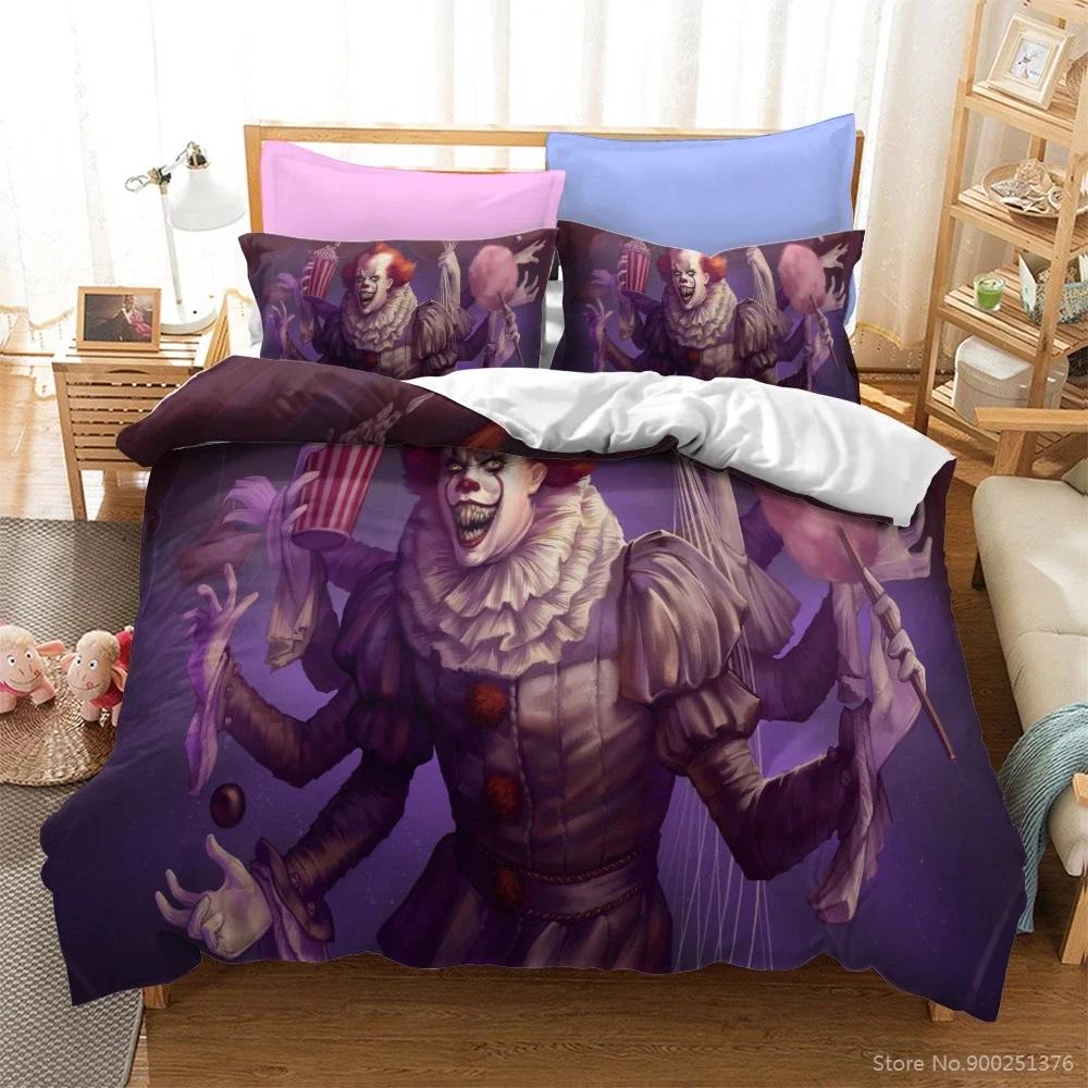 Оно Стивена Кинга Комплект пододеяльника Твин Фул Куин Кинг HD Покрывало Чехол для одеяла Постельные принадлежности для детей Комплекты постельного белья Декор спальни