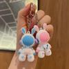 3D Cartoon Space Rabbit Keychain - Exquisite Bag Pendant, Ideal for Kids' Prizes or Event Gifts